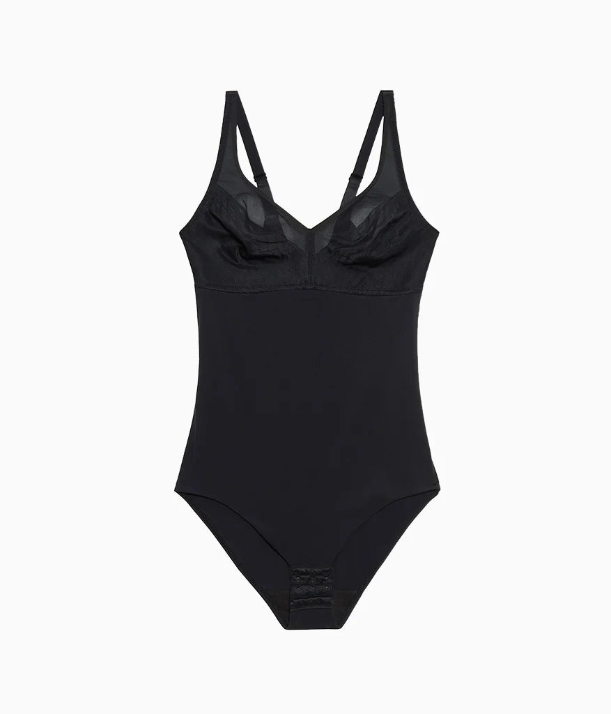 Elevated Allure Wire Free Shaping Body Briefer: Black