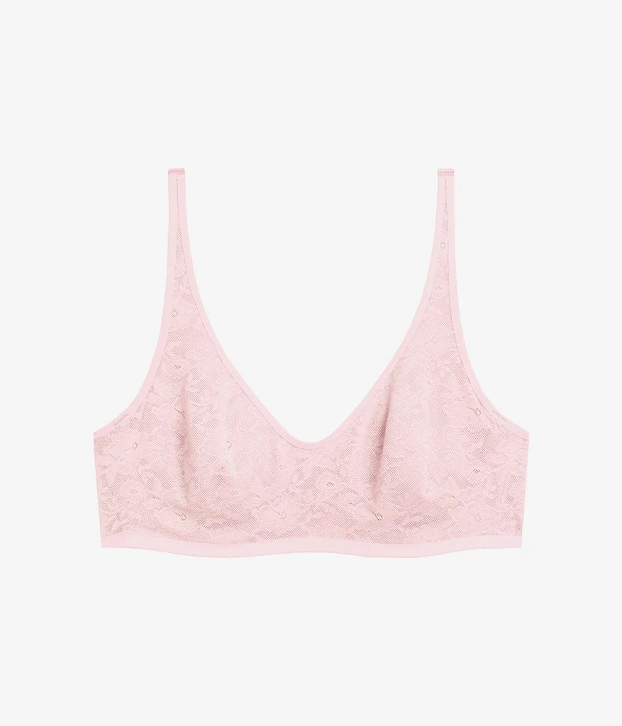 Effortlessly Lace Underwire Bra: Blush Pink