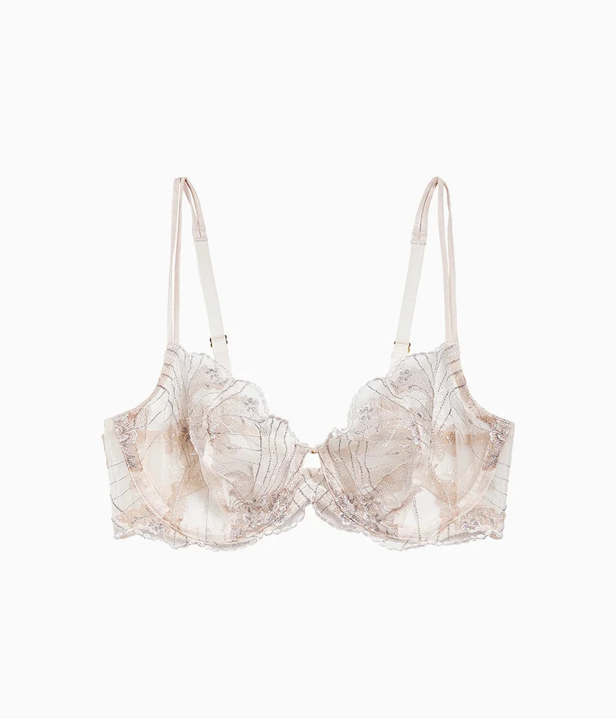 Midnight Soiree Underwire Bra: Champagne