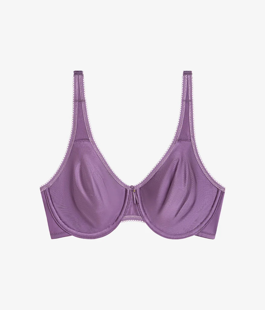 Basic Beauty Full Figure Seamless Underwire Bra: Italian Grape