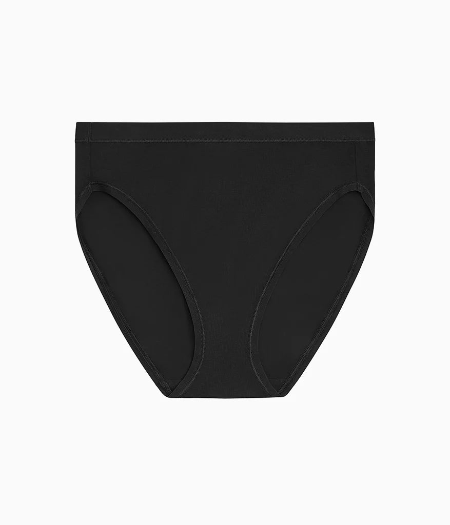 Understated Cotton Hi-Cut: Black