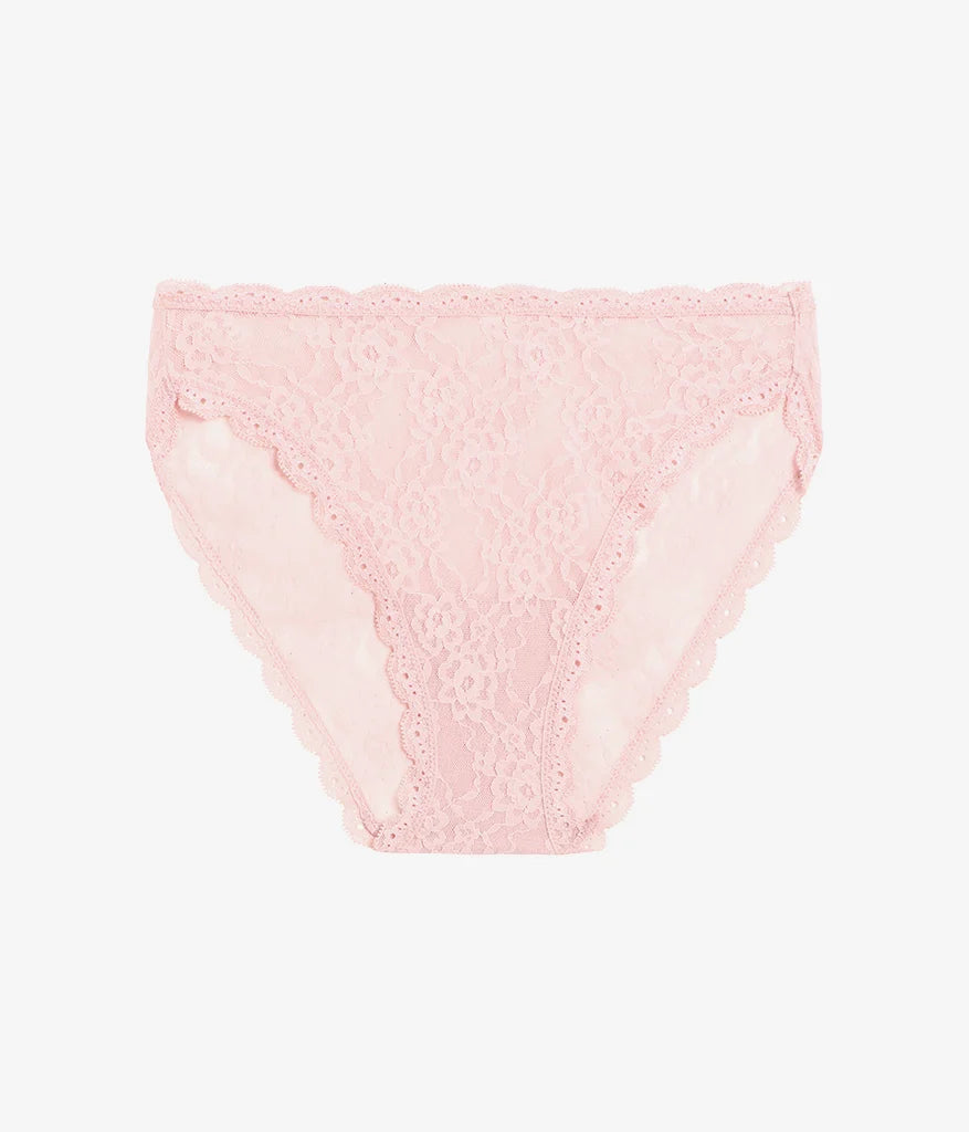 Effortlessly Lace Hi-Leg: Blush Pink