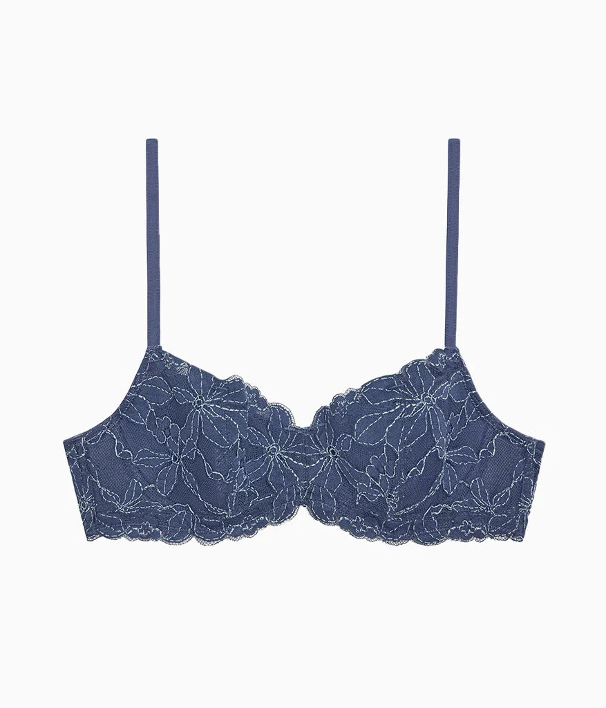 Feeling Famous Balconette Contour Bra: Crown Blue/ Blue Glow