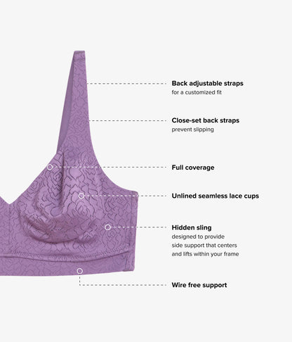 Inside Job™ Wire Free Bra: Italian Grape