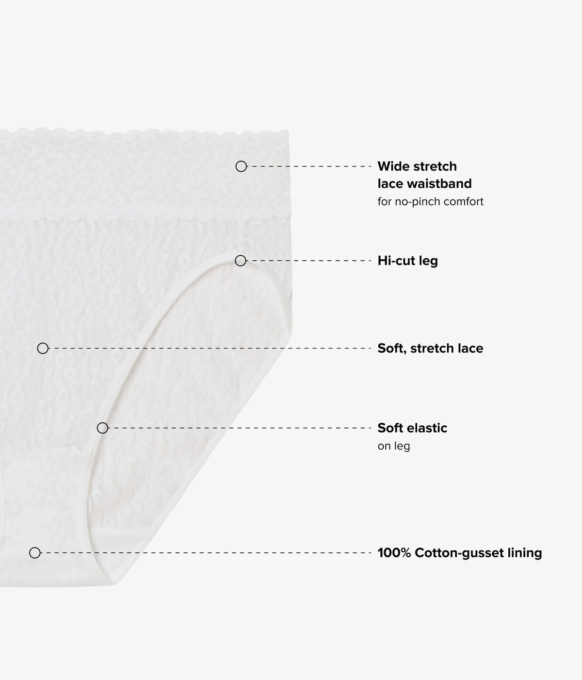 High Bar™ Hi Cut: White