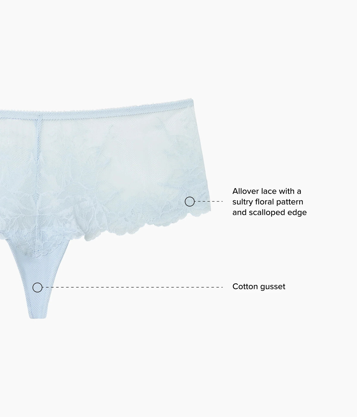 Vivid Attraction Tanga: Soft Sky