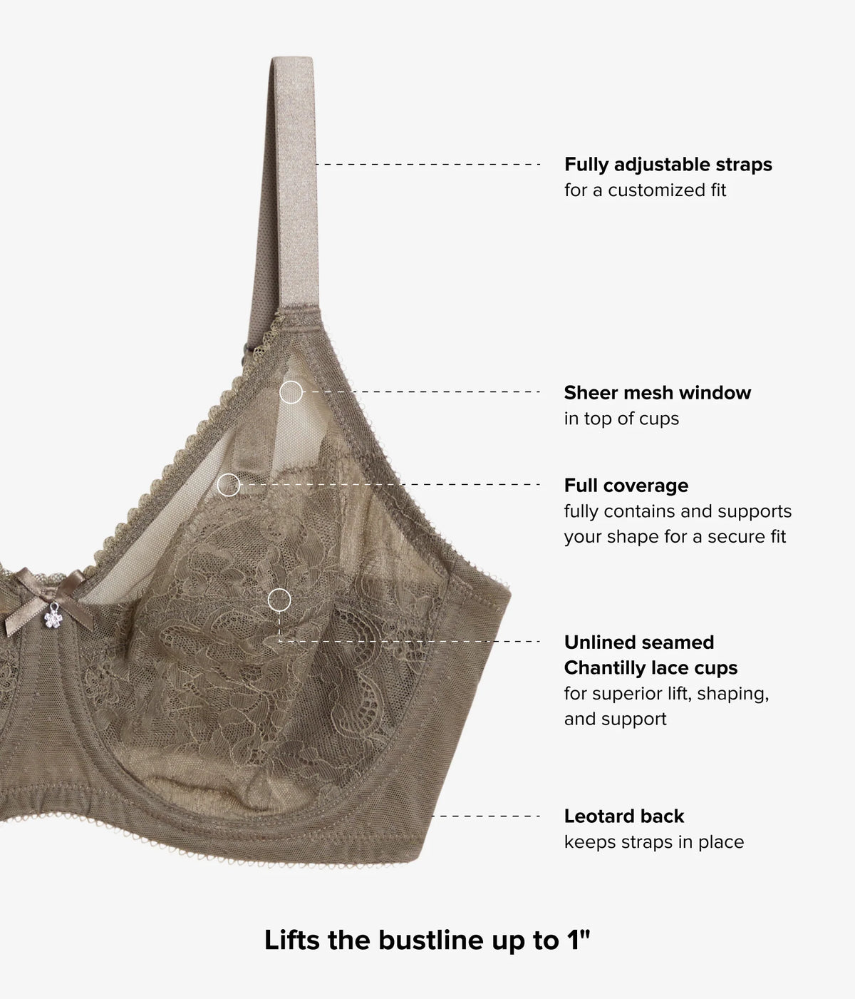 Retro Chic Full Figure Underwire Bra: Bungee Cord