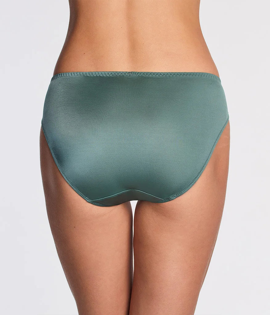 Modern Affair Bikini: Silver Pine/Black