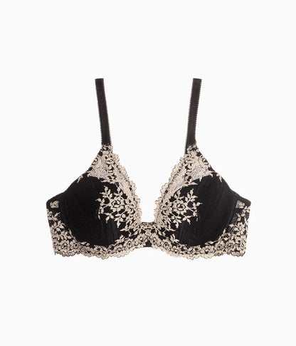 Embrace Lace® Plunge Bra: Black