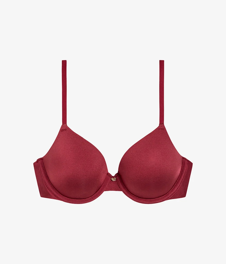 Baseline T-Shirt Bra: Cabernet