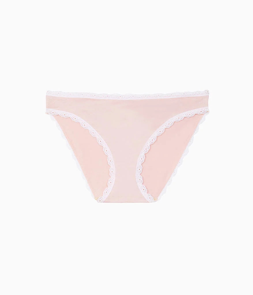 Inspired Eyelet Bikini: Rose Smoke
