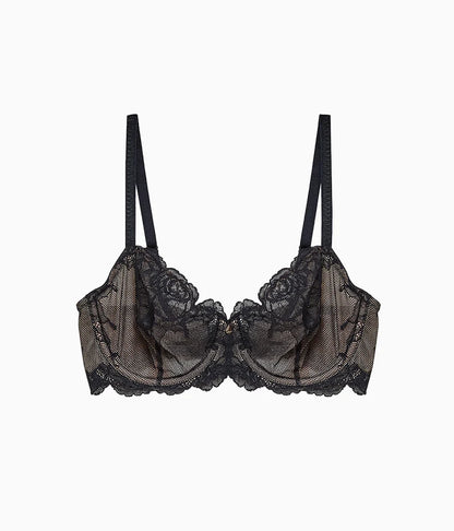 Vivid Attraction Underwire Bra: Black