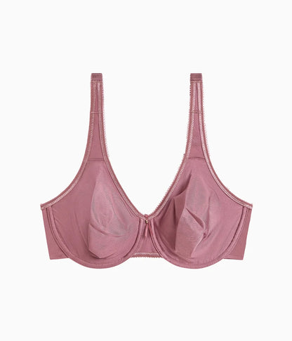 Basic Beauty Full Figure Seamless Underwire Bra: Rose Brown