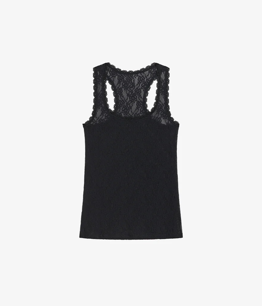Effortlessly Lace Tank: Night