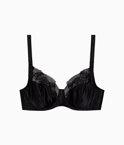 Side Note Underwire Bra: Black