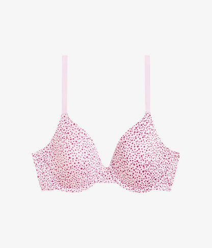 Future Foundation T-Shirt Bra: Dusk Pink Dots