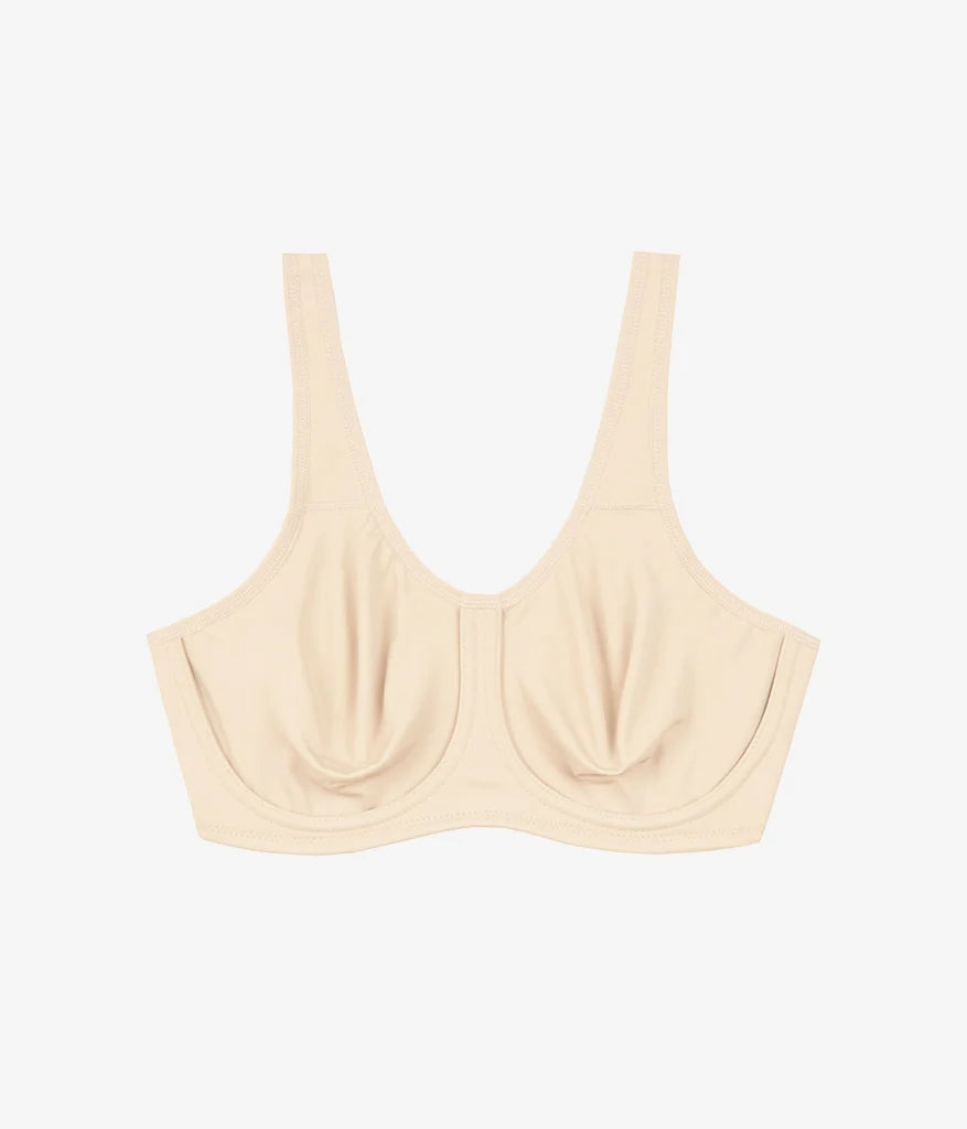 Simone Sport Underwire Bra: Sand