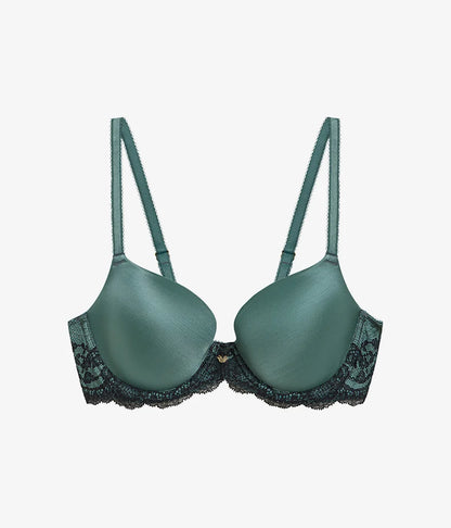 Modern Affair T-Shirt Bra: Silver Pine/Black