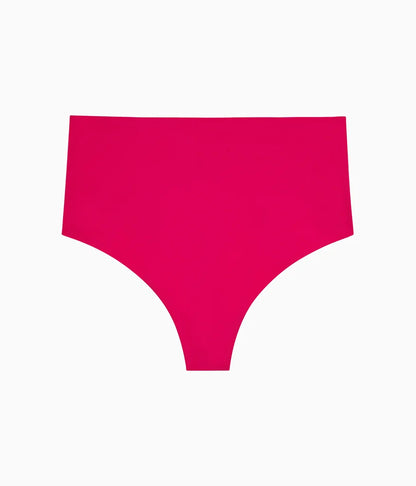 b.bare Hi-Waist Thong: Cerise