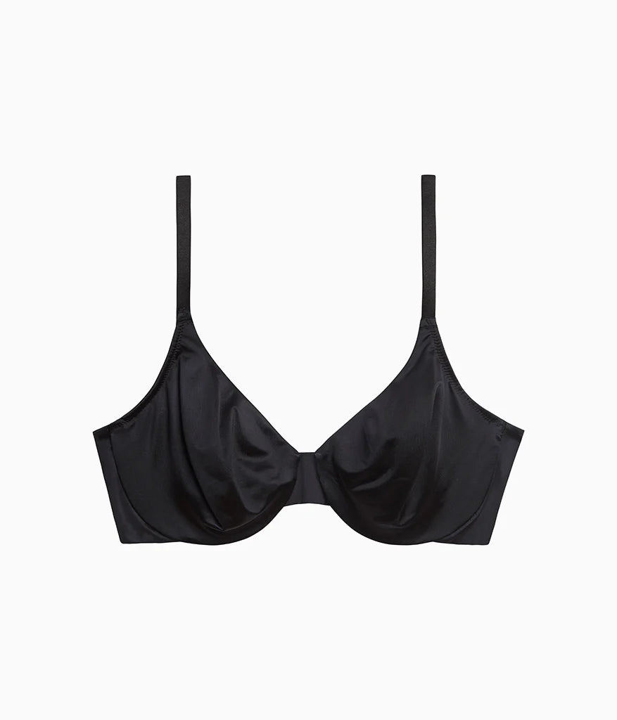 Inner Sheen Underwire Bra: Black