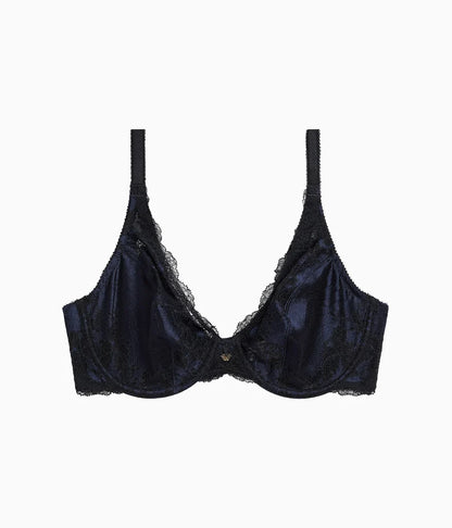 Modern Affair Plunge Underwire Bra: Night Sky/Black