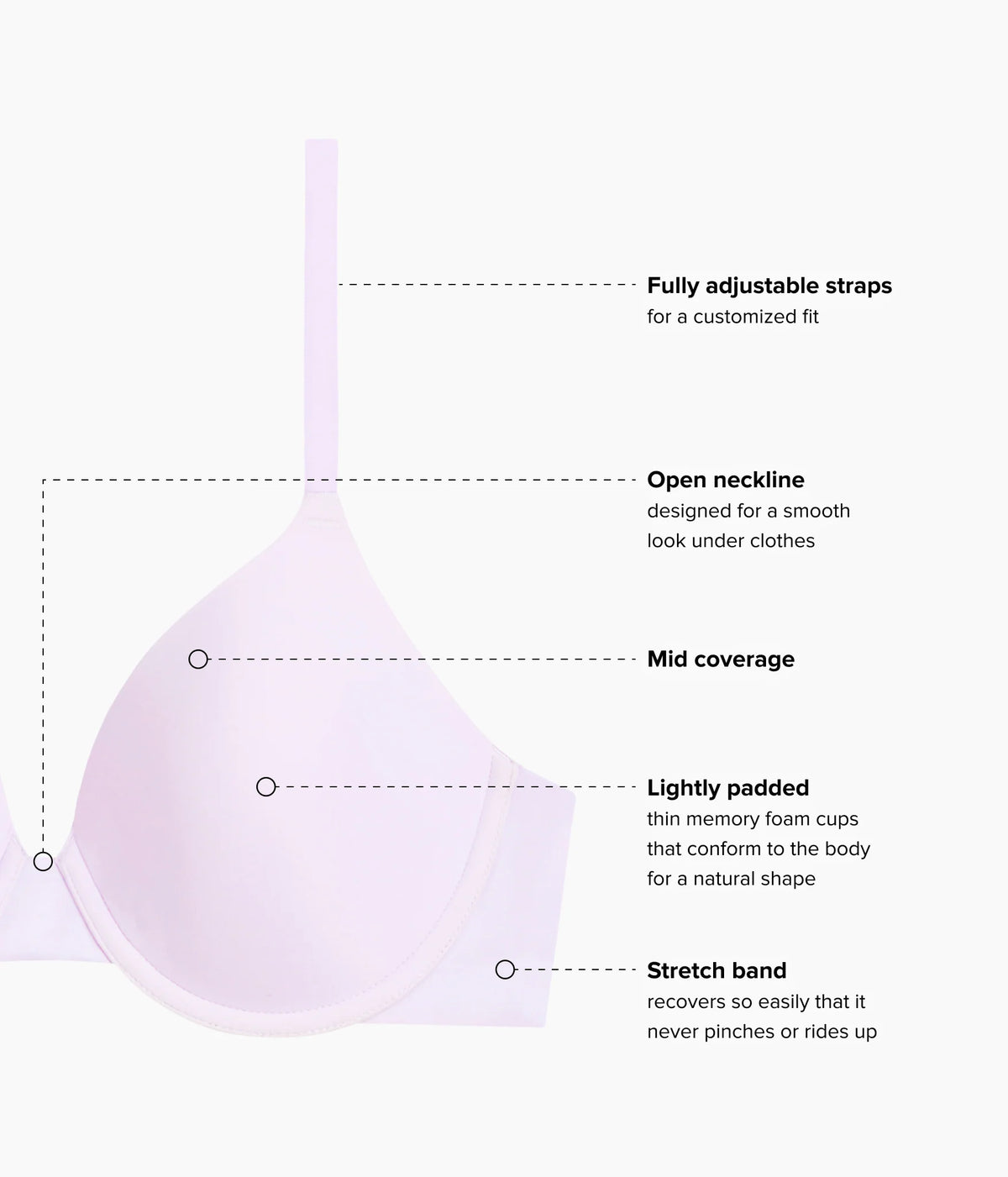 Comfort First T-Shirt Bra: Orchid Hush