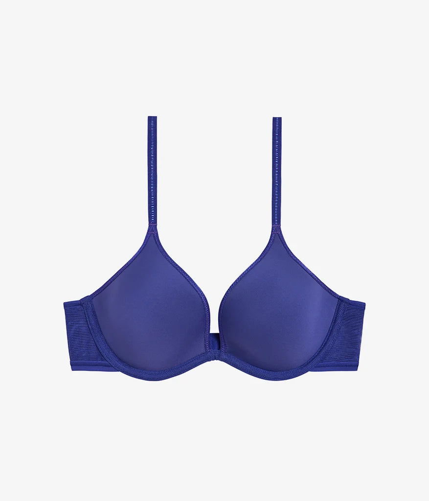 Full Transparency Plunge T-Shirt Bra: Spectrum Blue