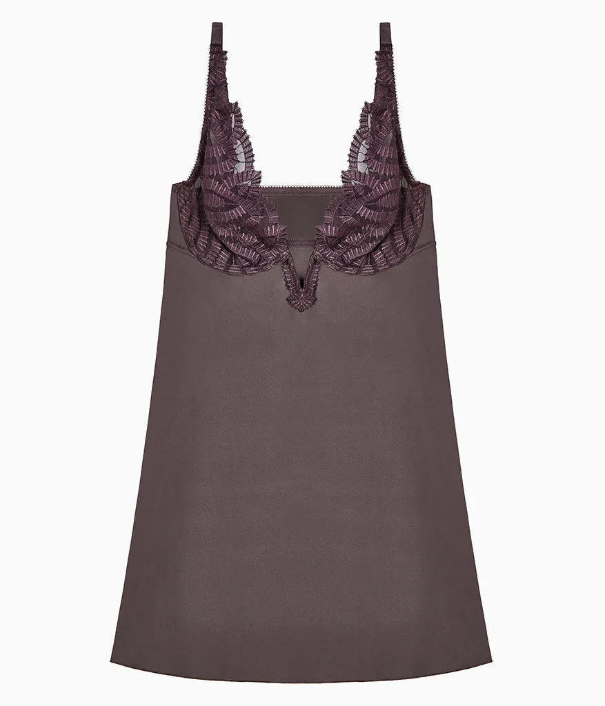 After Dark Chemise: Raisin