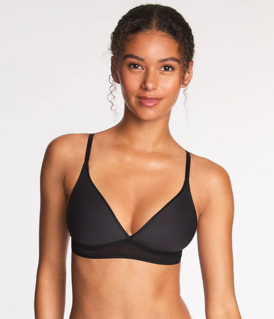 Full Transparency Bralette: Rose Smoke