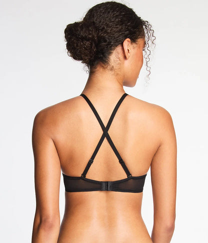 Full Transparency Plunge T-Shirt Bra: Night