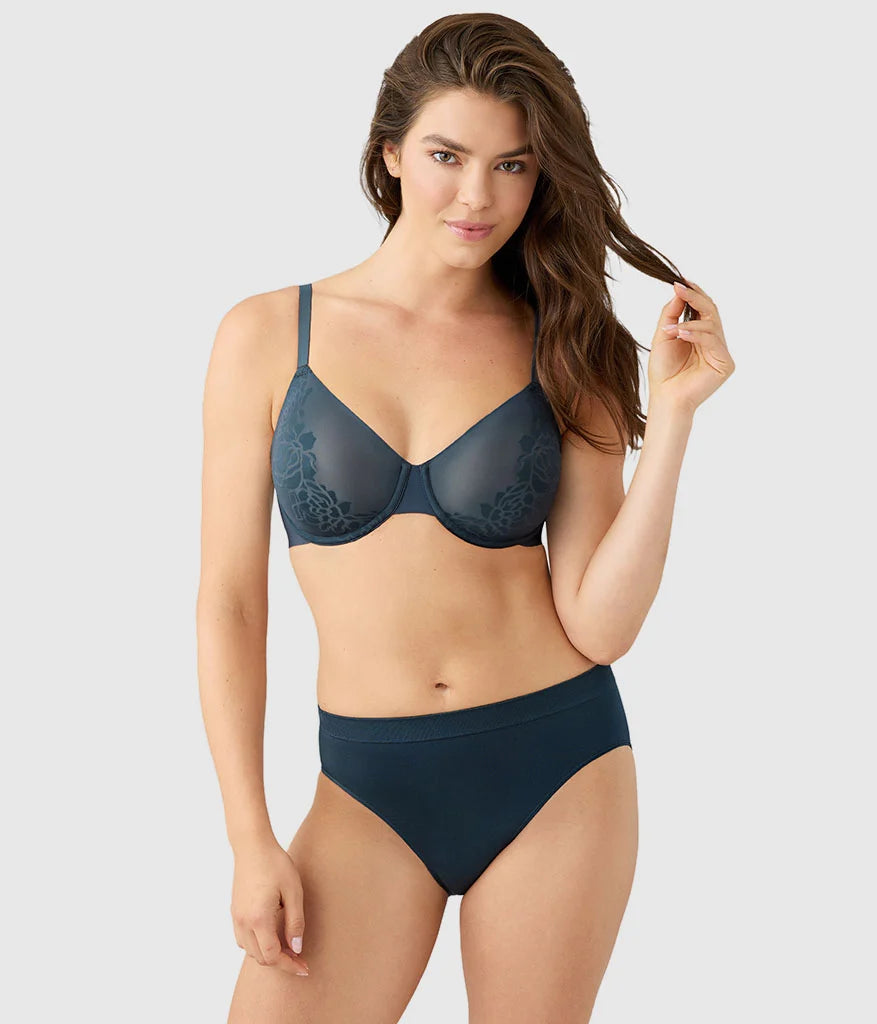 Confidence Boost™ Underwire Bra: Dark Slate