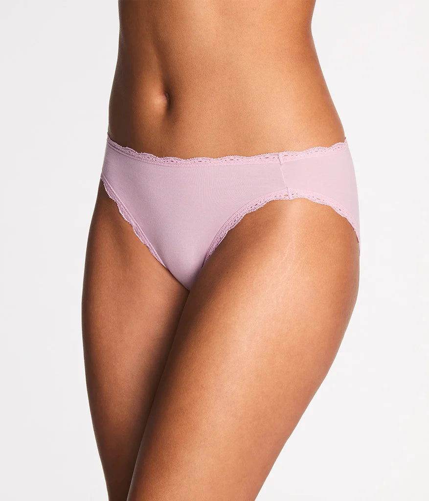 Inspired Eyelet Hi-Leg: Dusk Pink