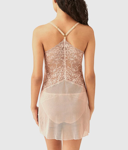 Lace Encounter Chemise: Rose Smoke