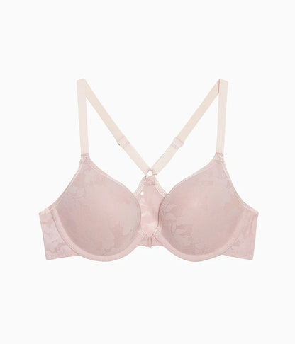 Shadow Scene Front Close Push Up Bra: Blush Pink