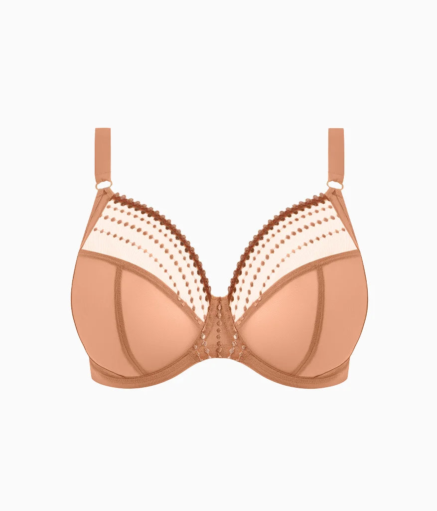 Matilda Underwire Plunge Bra: Cafe Au Lait