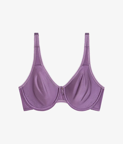 Basic Beauty Full Figure Seamless Underwire Bra: Italian Grape
