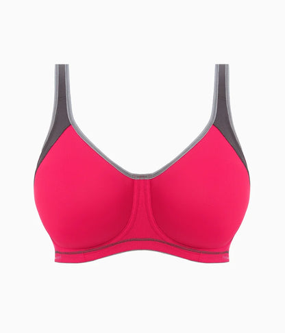 Freya Sonic Sport Underwire Spacer Bra: Hot Crimson