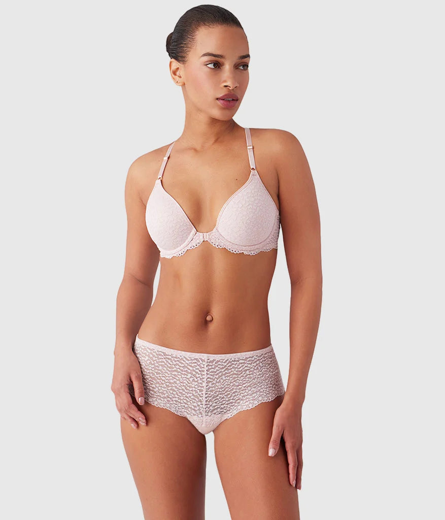 Untamed Front Close T-Shirt Bra: Rose Smoke