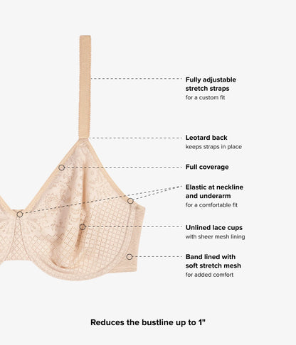 Visual Effects Minimizer Bra: Sand