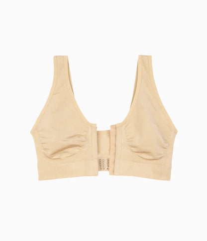 B-Smooth® Front Close Bralette: Sand