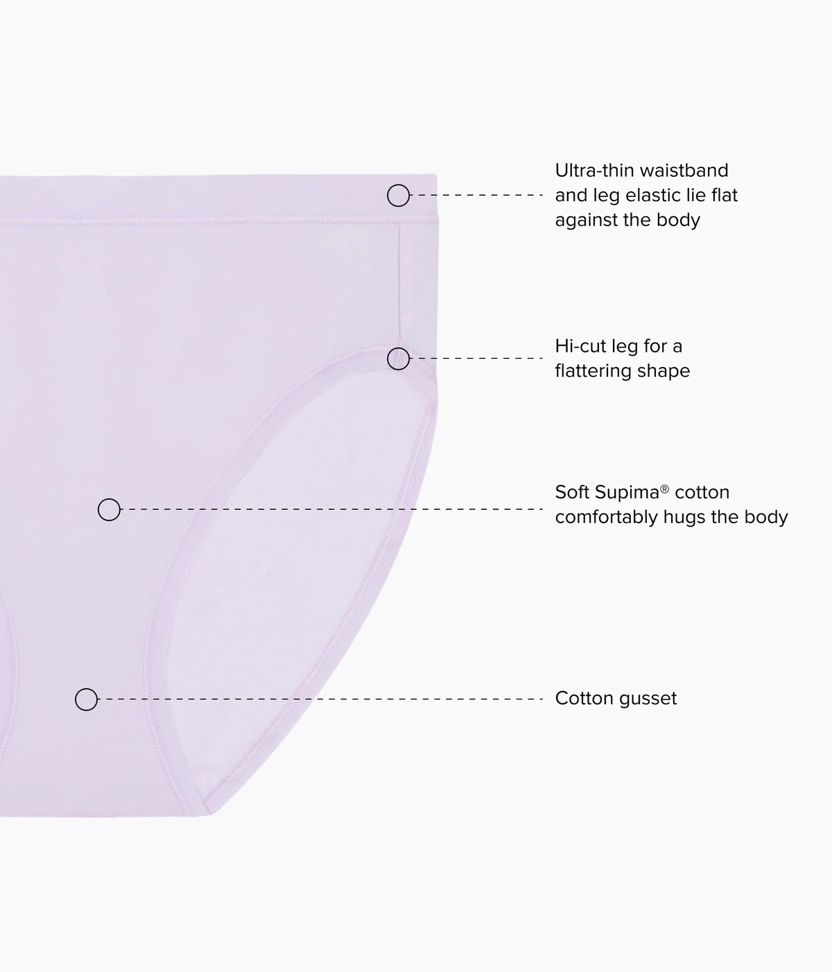 Understated Cotton Hi-Cut: Orchid Hush