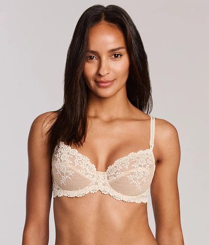 Embrace Lace®  Underwire Bra: Sand/Ivory