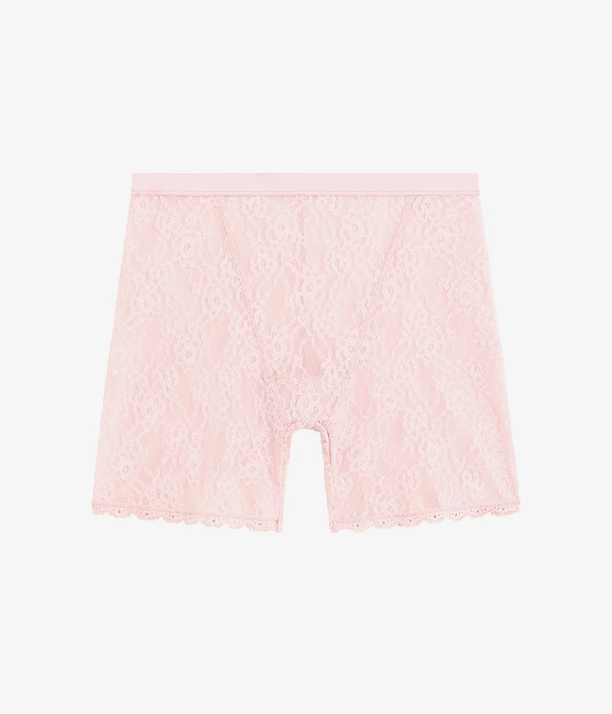 Effortlessly Lace Shorty: Blush Pink