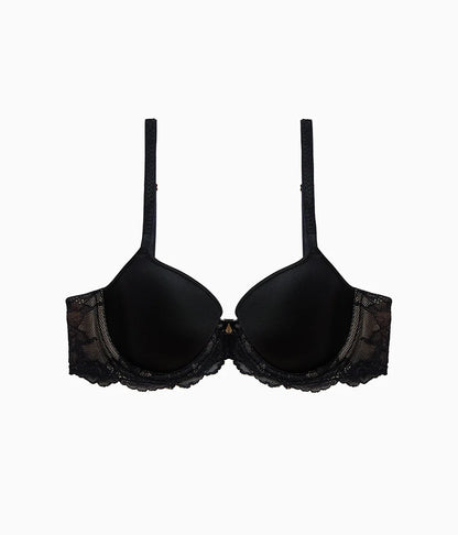 Vivid Attraction T-Shirt Bra: Black