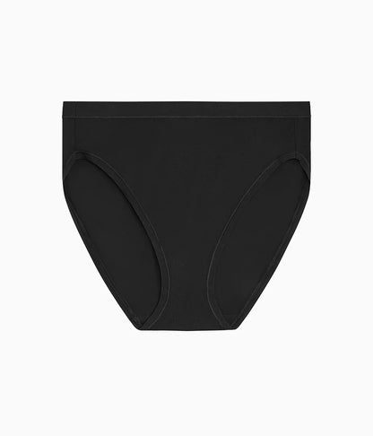 Understated Cotton Hi-Cut: Black