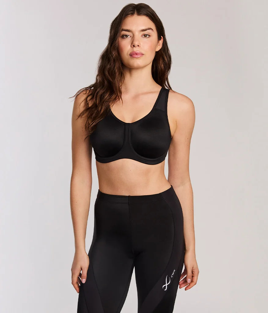 Simone Sport Underwire Bra: Black