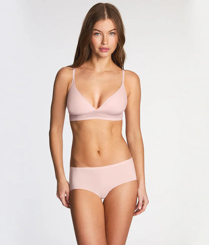 Full Transparency Bralette: Rose Smoke