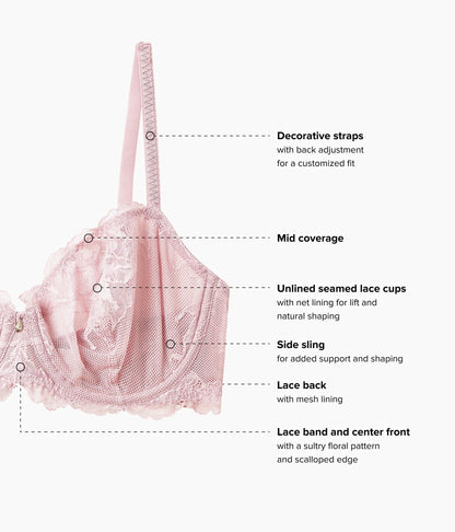 Vivid Attraction Underwire Bra: Woodrose