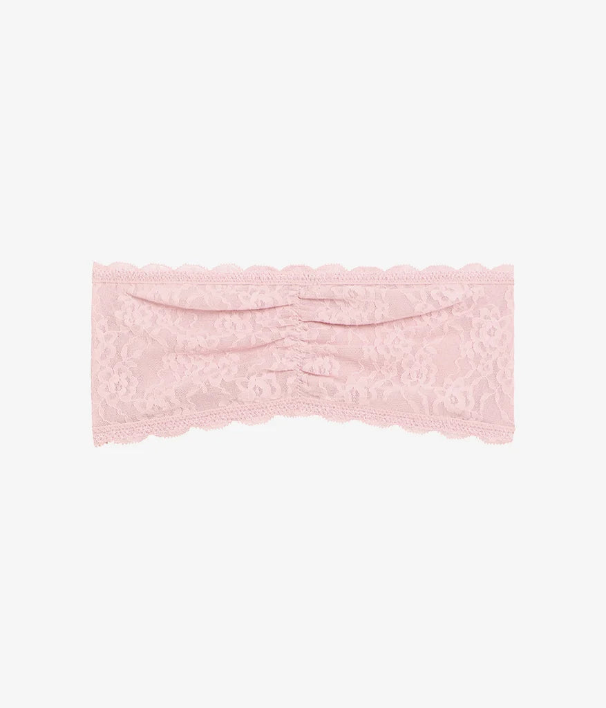 Effortlessly Lace Bandeau: Blush Pink