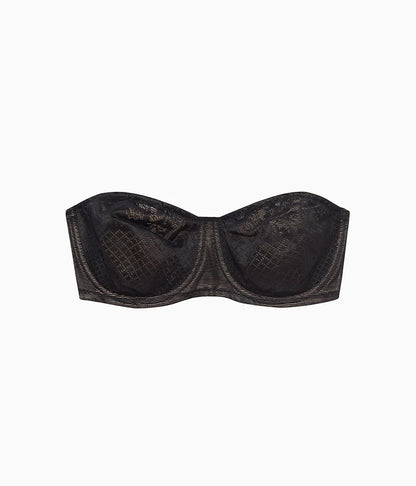 Visual Effects Strapless Minimizer Bra: Black